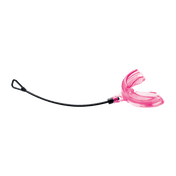 Shock Doctor Pink Braces Strapped Mouthguard for Youth and Adult Athletes - Side Angle