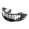 Shock Doctor Insta-Fit Printed Black-White Fang Youth Mouthguard - Front Angle View