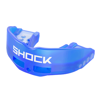 Shock Doctor Insta-Fit Royal Blue Youth Mouthguard - Front Angle View
