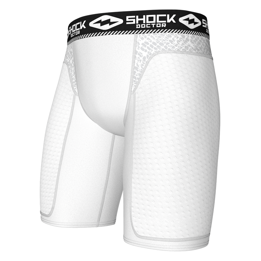SHOCK DOCTOR Compression Pants with BioFlex Cup 363 Ice Hockey Mens Large   SidelineSwap