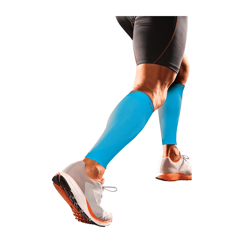 Shock Doctor SVR® Recovery Compression Calf Sleeve - Shock Blue - Front Hero