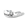 Shock Doctor MicroFit Silver Chrome Mouthguard - Front View