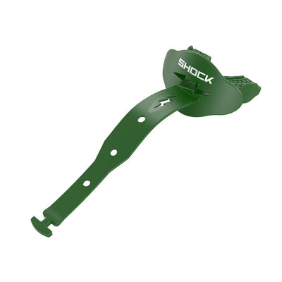 Shock Doctor Dark Green Bolt Lip Guard/Mouthguard - Helmet Strap Attached