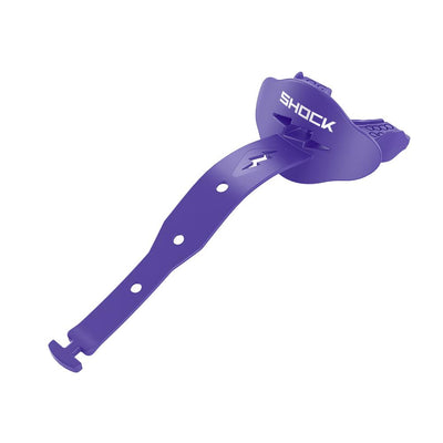 Shock Doctor Purple Bolt Lip Guard/Helmet - Helmet Strap Attached