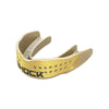 Shock Doctor Trash Talker Slim Fit Gold Chrome Mouthguard - Front Angle