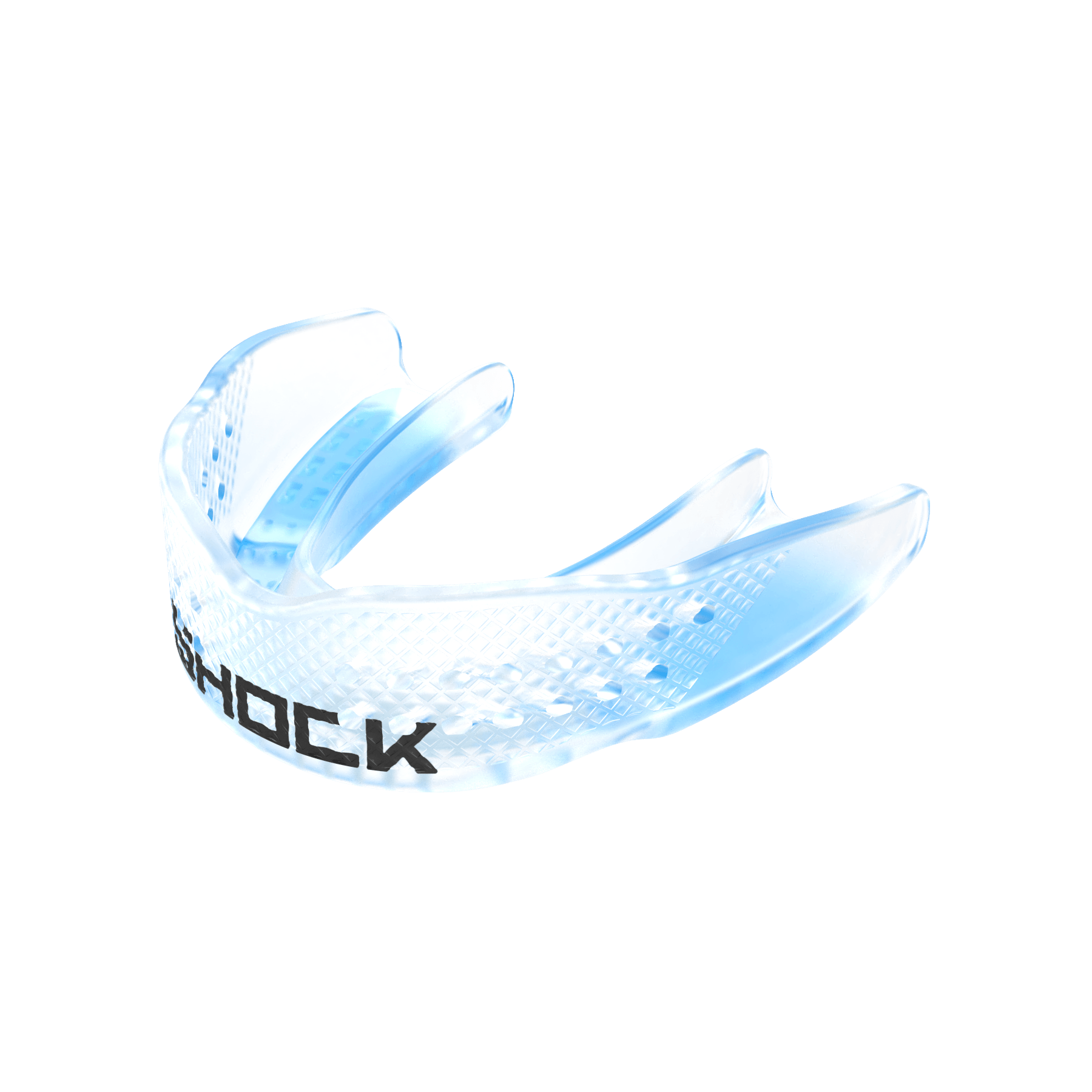 Shock Doctor Trash Talker Basketball Clear Mouthguard - Front Angle View