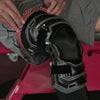 Shock Doctor Hinged Bio-Logix™ Knee Brace - Lifestyle Shot of Brace Being Slid onto Knee