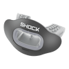 Shock Doctor Interchange Lip Guard Mouthpiece + Shield - Black - Mouthpiece with Shield Attached