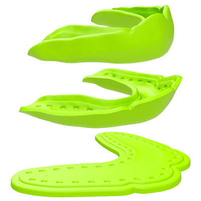Shock Doctor MicroFit Mouthguard - Shock Green - Detail View