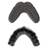 Shock Doctor MicroFit Mouthguard - Black - Molded Detail View - Before & After