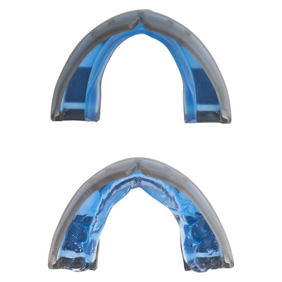 Shock Doctor Ultra Braces Black Mouthguard - Molded Detail View - Before & After