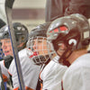 Youth Hockey Players Wearing Shock Doctor Red Gel Max Mouthguard
