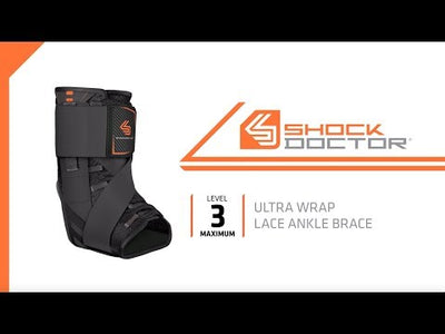 Shock Doctor Ultra Gel Wrap Lace Ankle Brace  - How to Fit Video
