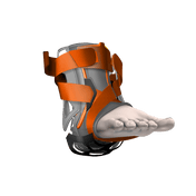 Shock Doctor Bio-Logix™ Ankle Brace - Tech View of Breathability Around Ankle