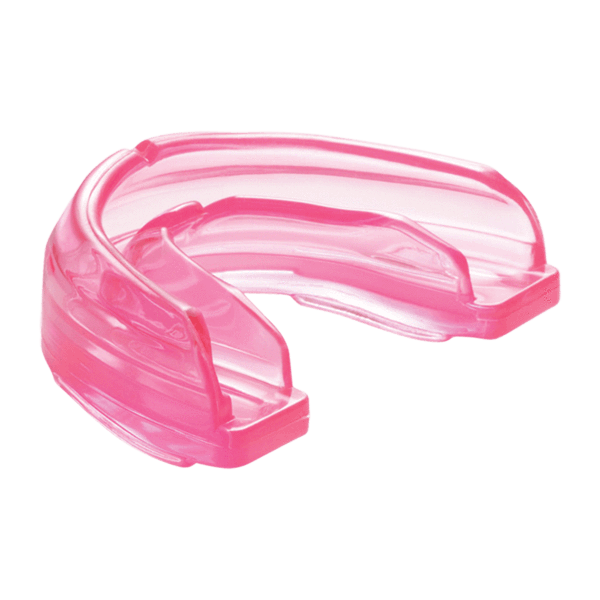 Shock Doctor Pink Braces Strapless Mouthguard for Youth and Adult Athletes - Side Angle