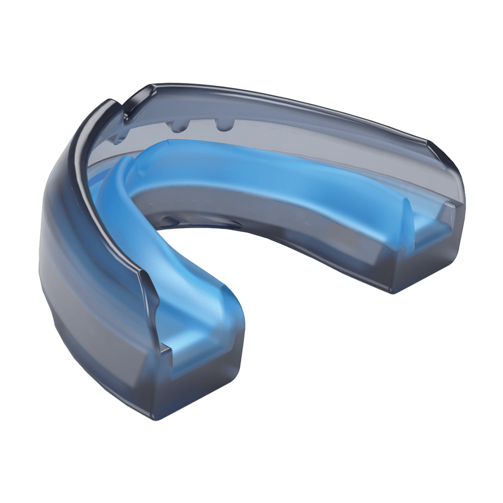 Shock Doctor Ultra Braces Black Mouthguard - Front Angle View