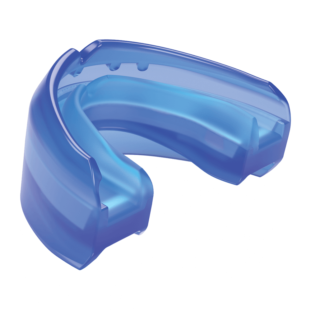 Shock Doctor Ultra Double Braces Blue Mouthguard - Back Angle View