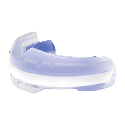 Shock Doctor Blue Raz Raspberry Ultra Braces Flavor Fusion Mouthguard - Front Angle View
