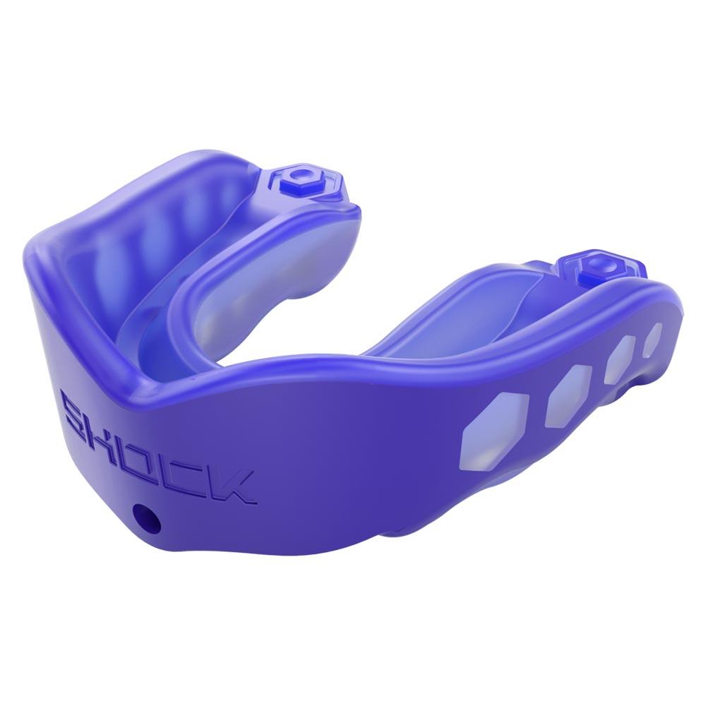  Shock Doctor Gel Max Flavor Fusion Convertible Mouth Guard,  Blue Raspberry, Adult : Sports & Outdoors