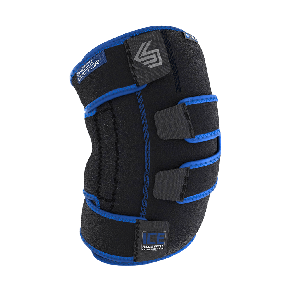Shock Doctor Ice Recovery Compression Knee Wrap - Front View