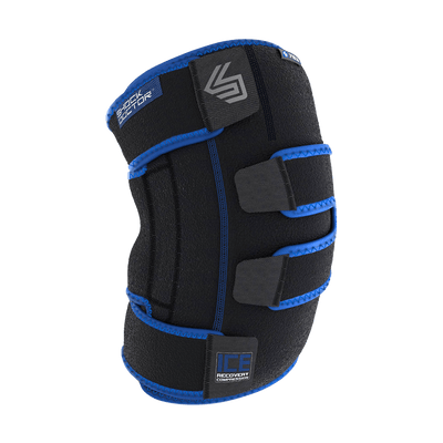 Shock Doctor Ice Recovery Compression Knee Wrap - Front View