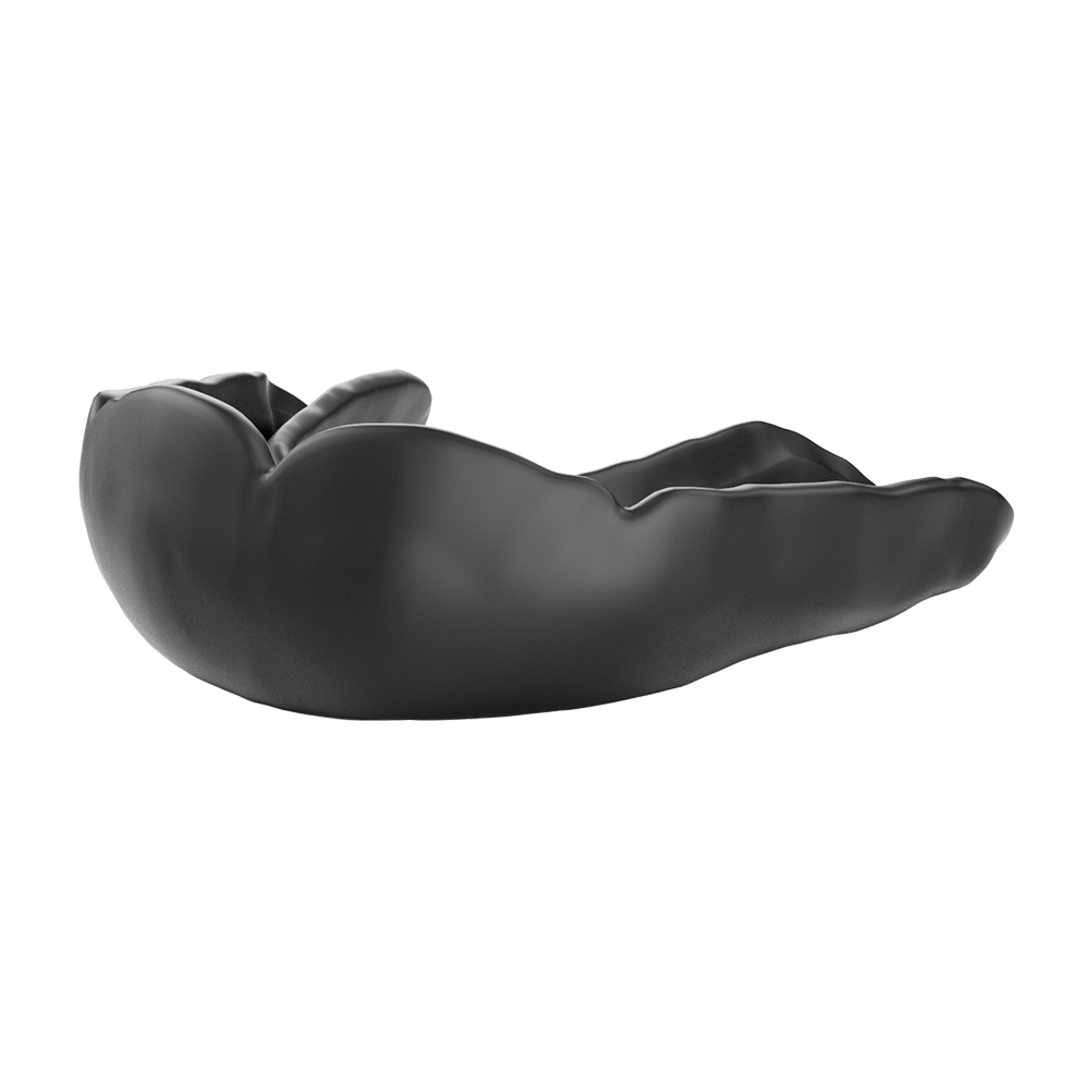 Shock Doctor MicroFit Mouthguard - Black - Molded Front View