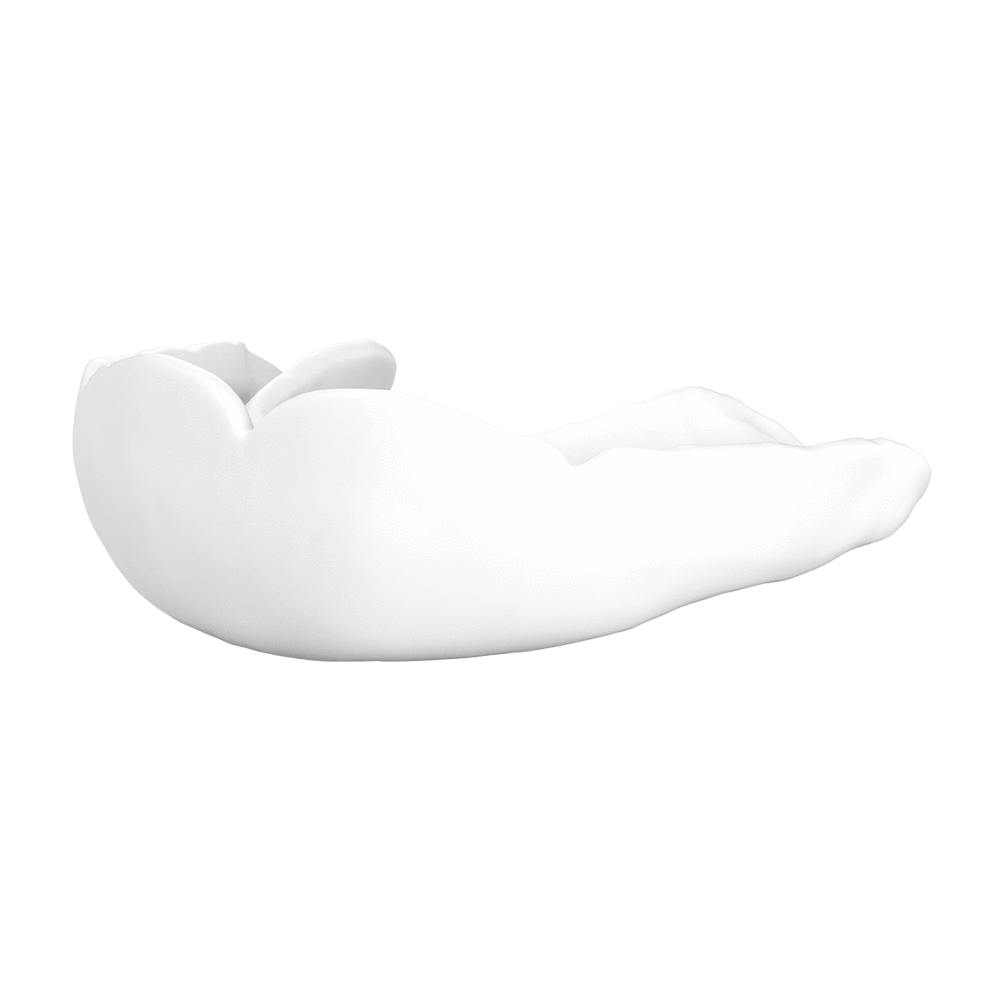Shock Doctor MicroFit Mouthguard - White - Molded Front View