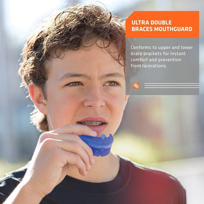 Shock Doctor Ultra Double Braces Black Mouthguard - Tech callout